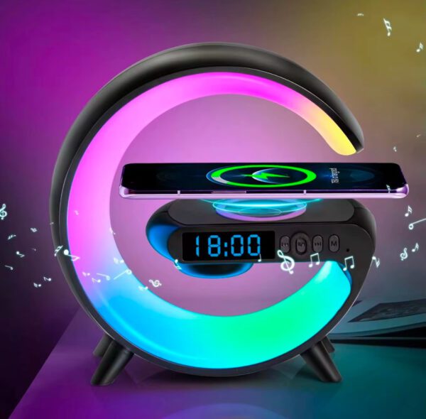 Wake-Up Light - Draadloze oplader - BT Speaker - Zwart