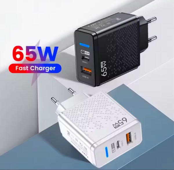 65W Snellader - USB / C - Wit - Afbeelding 3