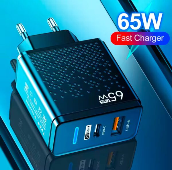 65W Snellader - USB / C - Wit - Afbeelding 2