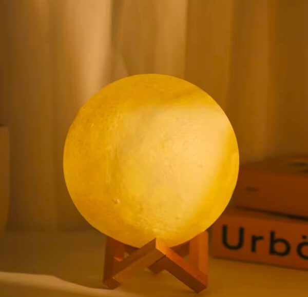 Maanlamp - 16 kleuren - 18cm - Afbeelding 3